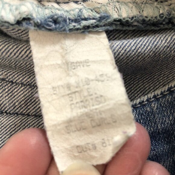 Agave Nectar "Paraiso" Slim Straight Stretch Jeans Sz 27 Light wash Distressed - Picture 11 of 11